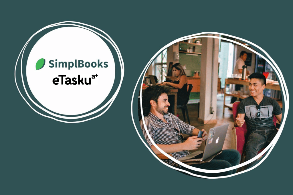 SimplBooks ja eTasku toimivat yhteen.